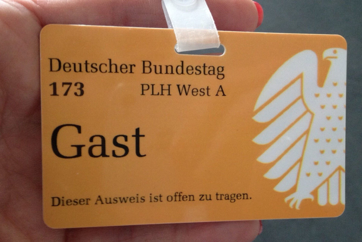 Mein Gastausweis im Bundestag